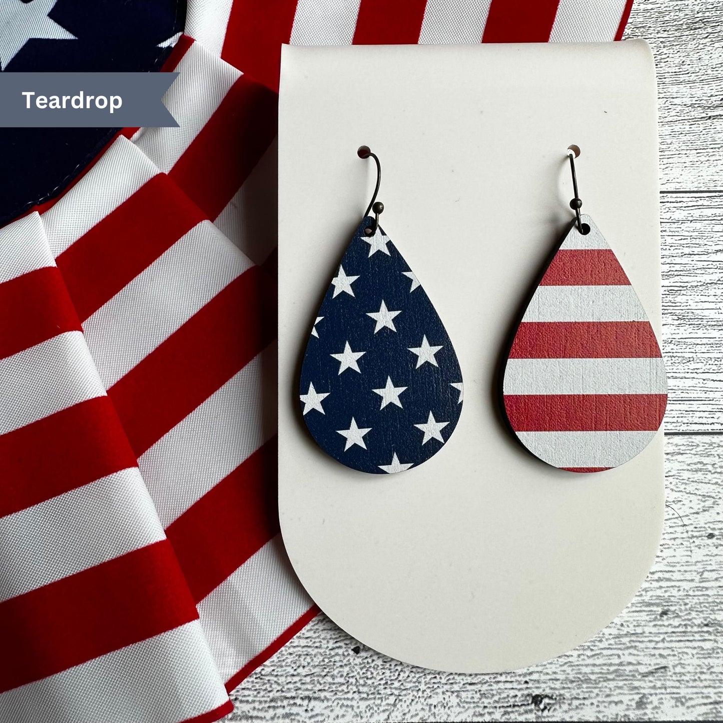 4th of July Earrings, Fourth of July Earrings, American Flag, Stars and Stripes, Freedom, Independence Day, Red White and Blue, Patriotic