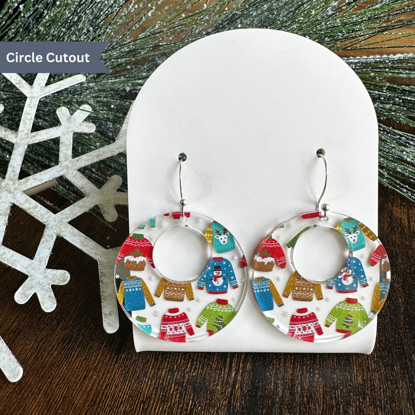 Christmas Sweater, Christmas Earrings, Ugly Christmas Sweater, Ugly Sweater Party, Party Earrings, Christmas, Dangle, Christmas Gift