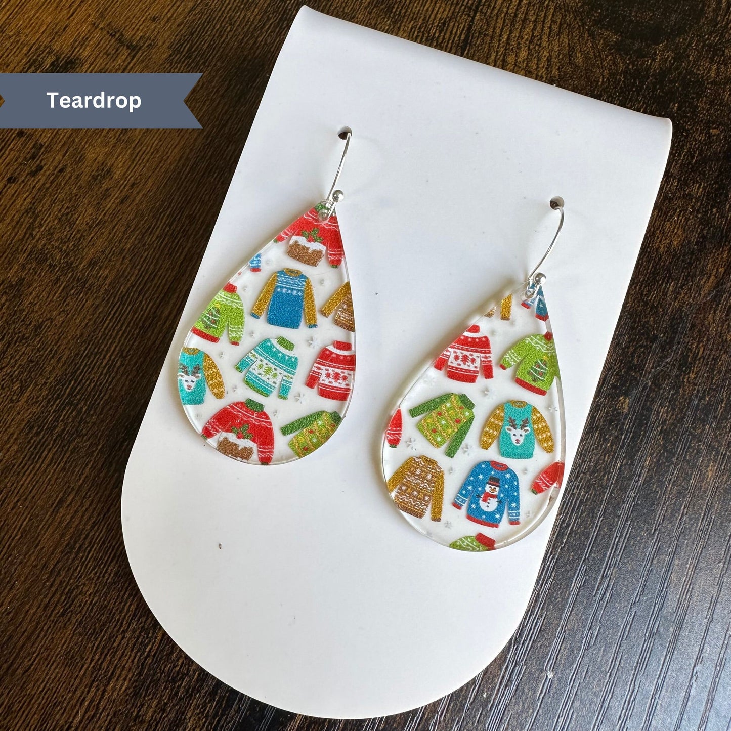 Christmas Sweater, Christmas Earrings, Ugly Christmas Sweater, Ugly Sweater Party, Party Earrings, Christmas, Dangle, Christmas Gift