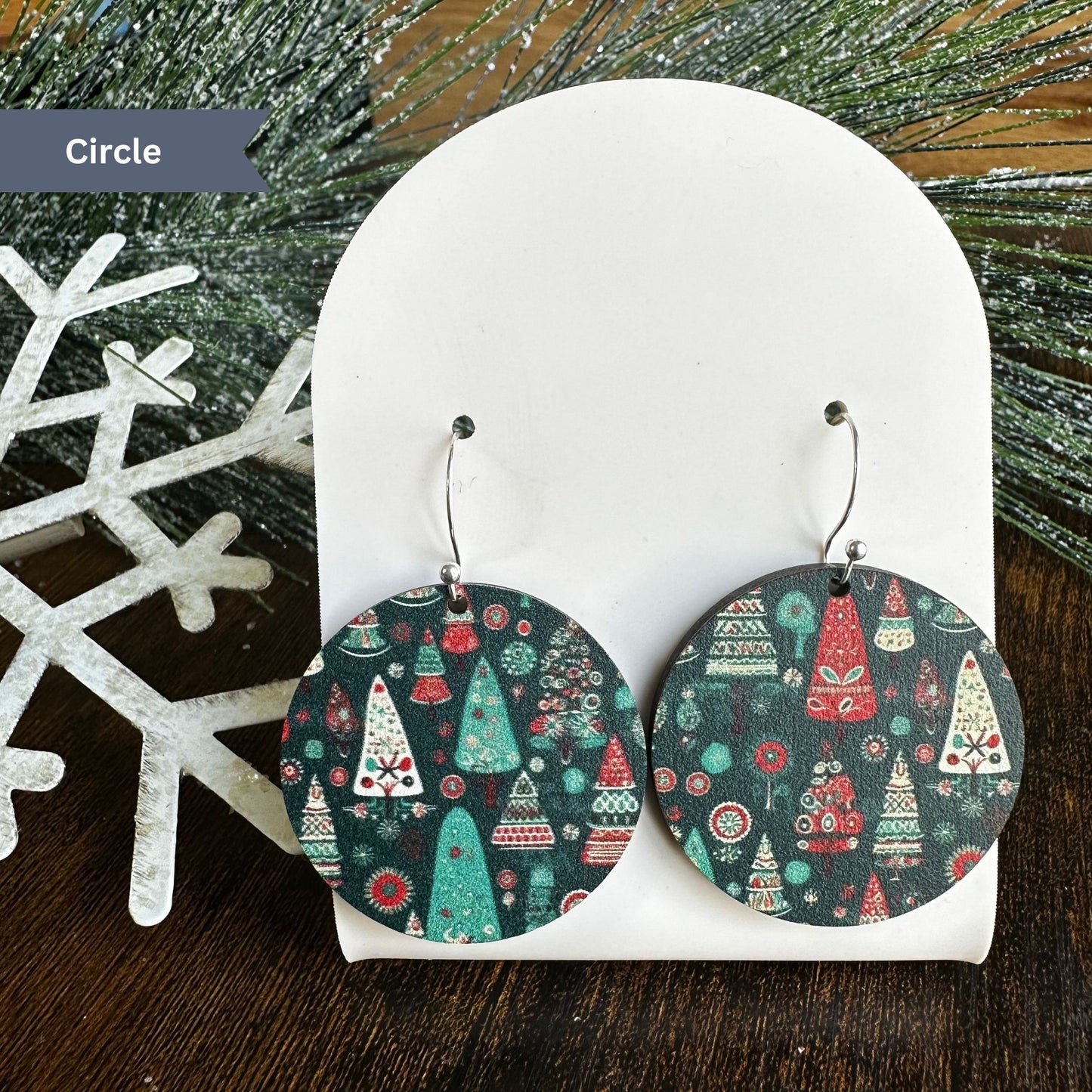 Winter Wonderland, Winter Earrings, Christmas Tree, Christmas Tree Earrings, Green Earrings, Holiday Earrings, Christmas Party, Gift for Her