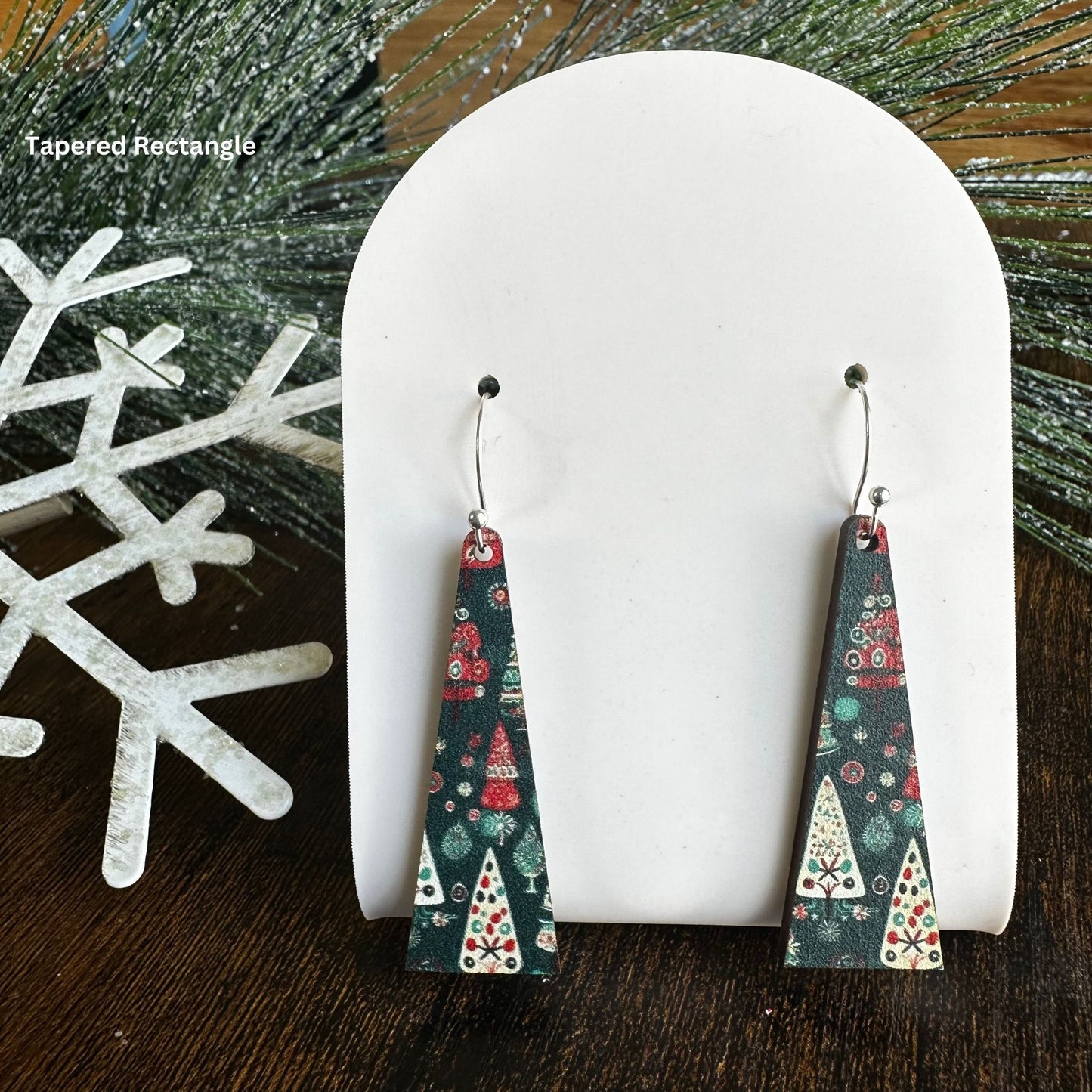 Winter Wonderland, Winter Earrings, Christmas Tree, Christmas Tree Earrings, Green Earrings, Holiday Earrings, Christmas Party, Gift for Her