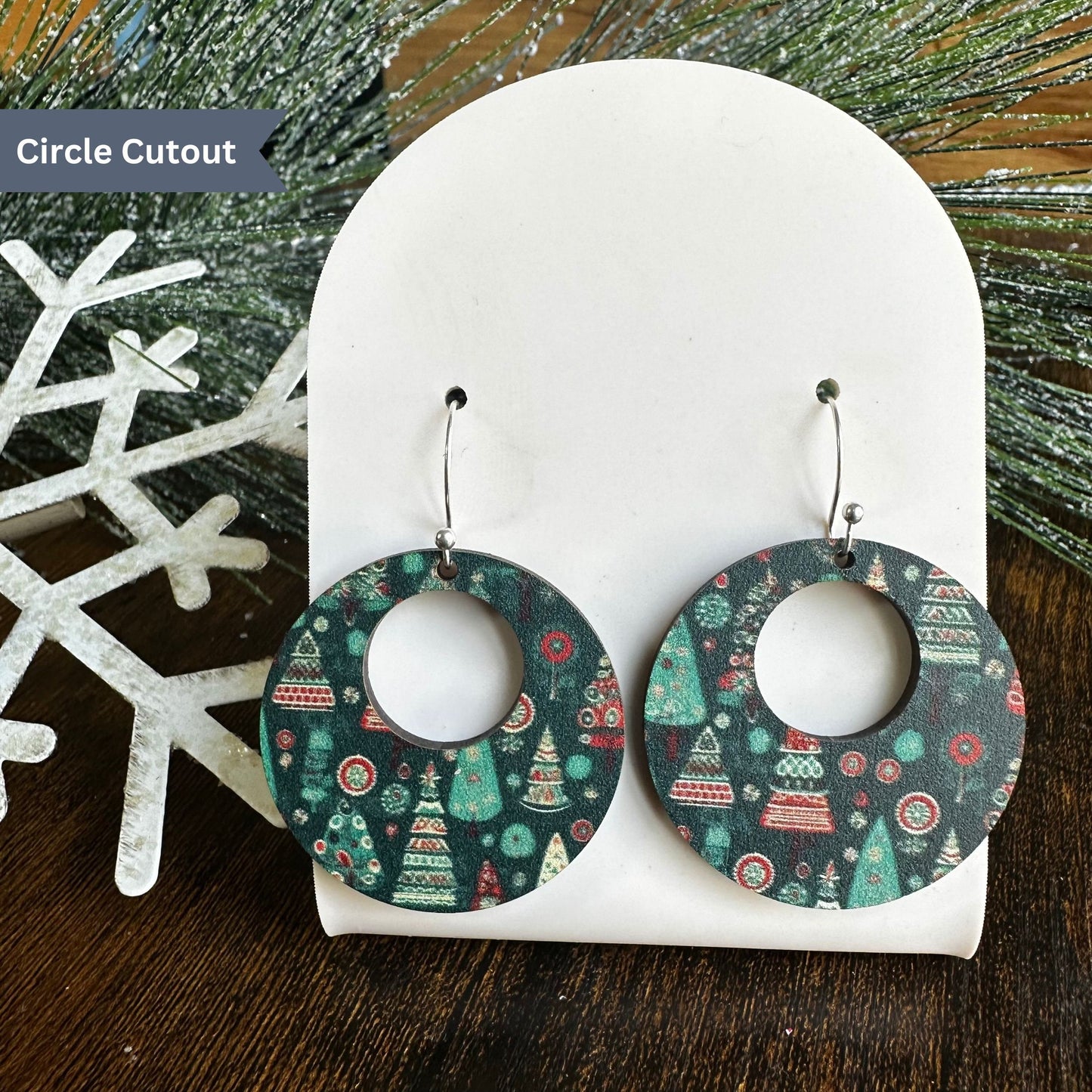 Winter Wonderland, Winter Earrings, Christmas Tree, Christmas Tree Earrings, Green Earrings, Holiday Earrings, Christmas Party, Gift for Her