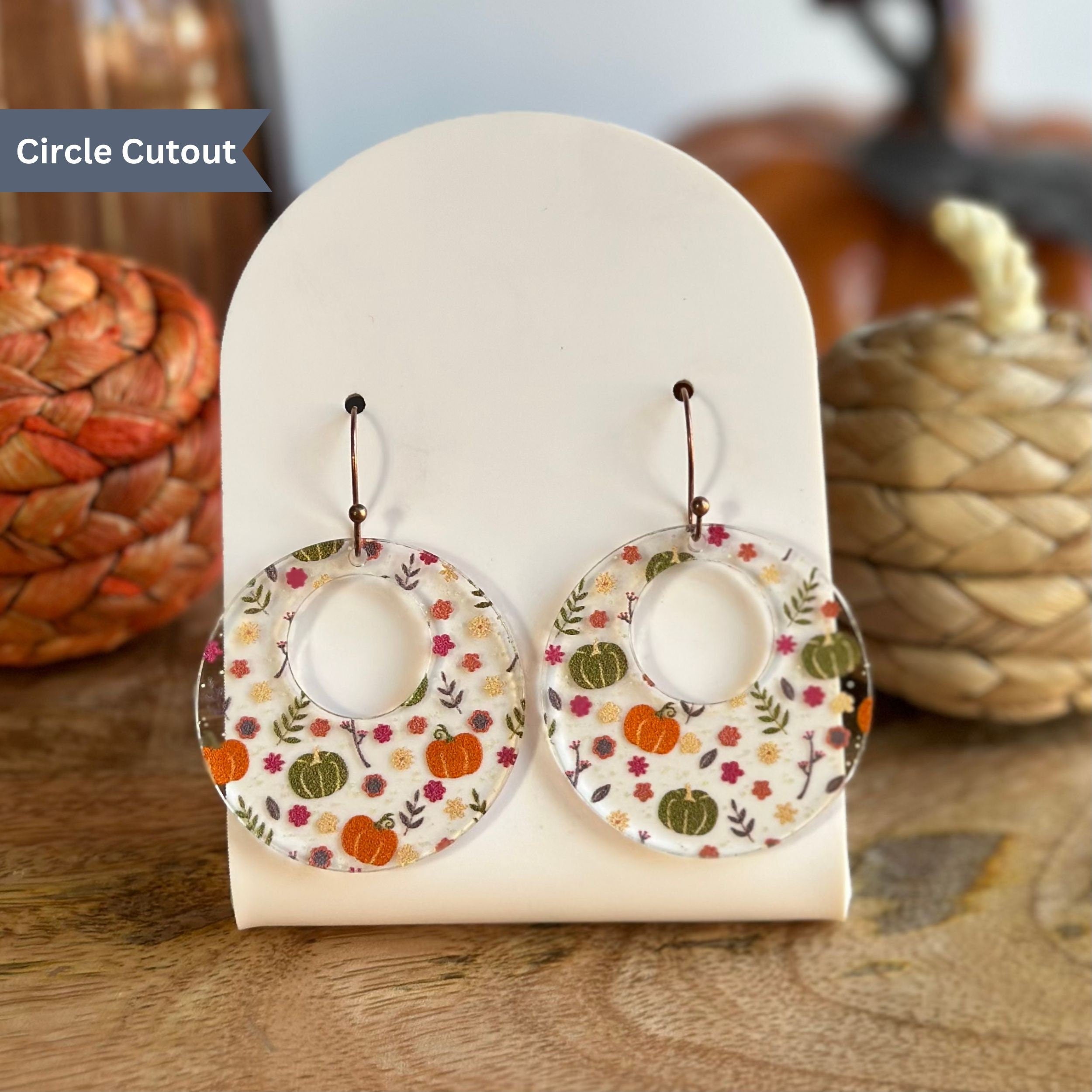 Pumpkin Earrings White Pumpkin Earrings Fall Earrings popular Autumn Earrings