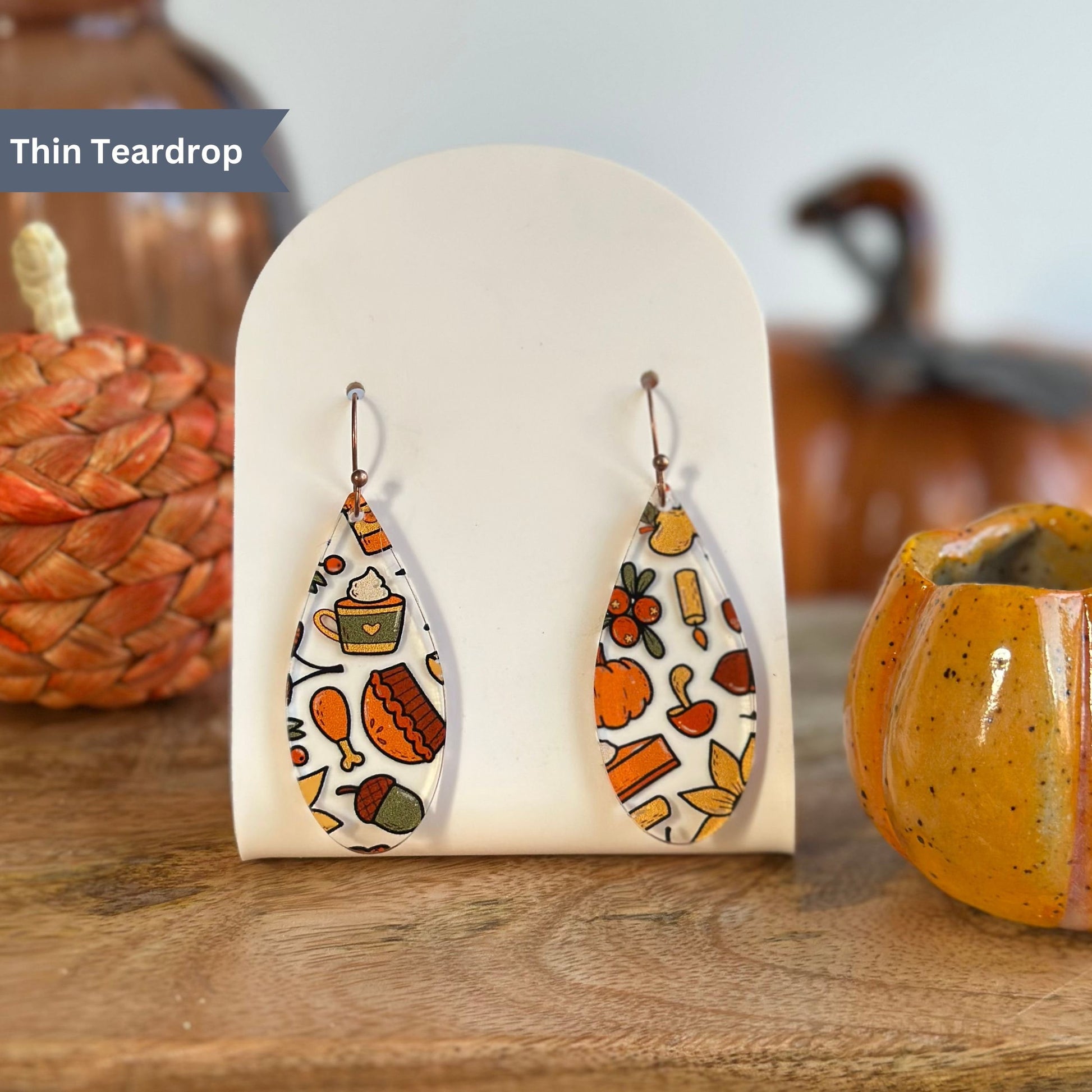 Thanksgiving Earrings, Thanksgiving Dinner, Harvest Earrings, Pumpkin Pie, Turkey, Fun Thanksgiving, Family Thanksgiving, Hostess Gift