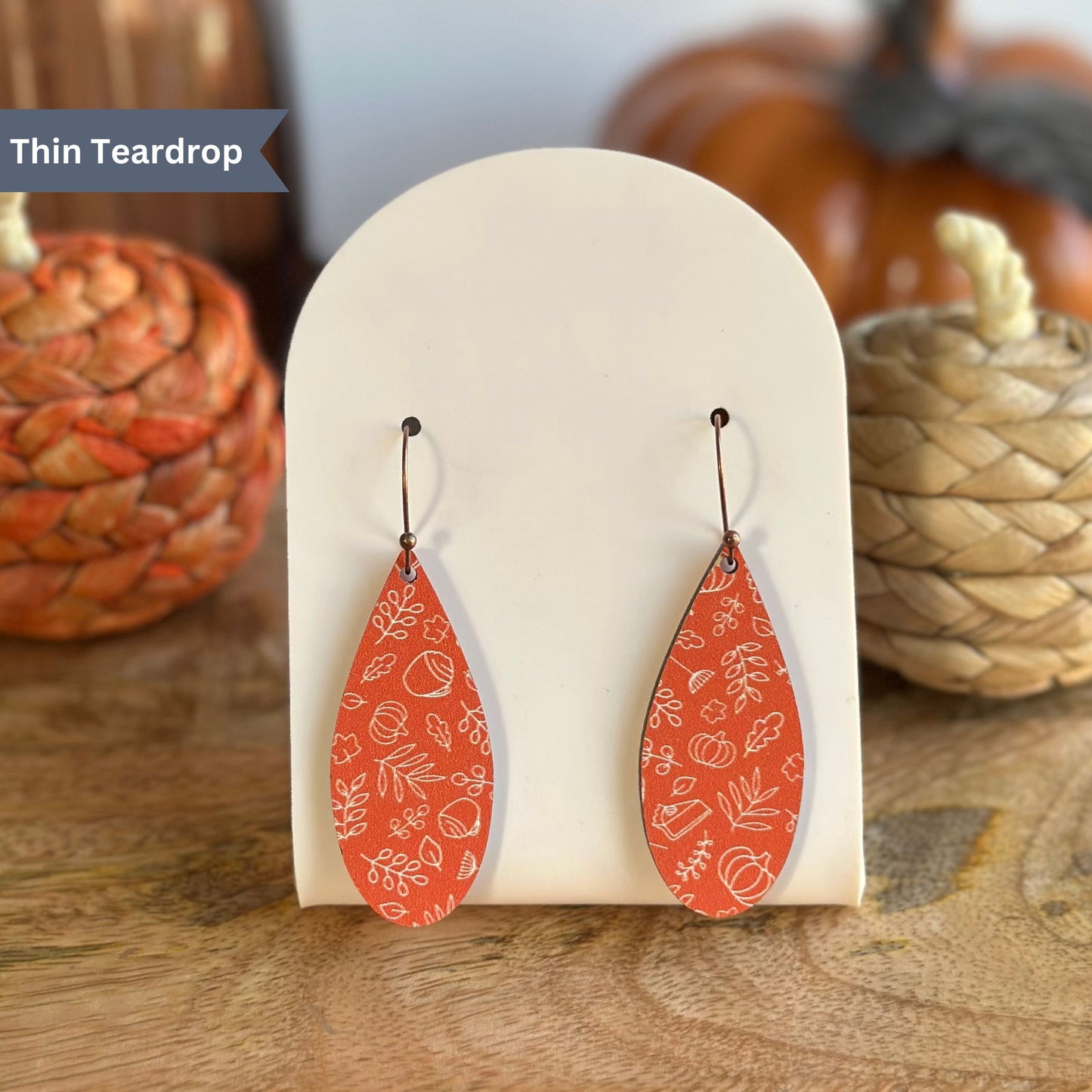 Fall Earrings, Pumpkin Earrings, Autumn Harvest Earrings, Teacher Earrings, Pumpkin Spice Latte, October, Pumpkin Pie, Thanksgiving