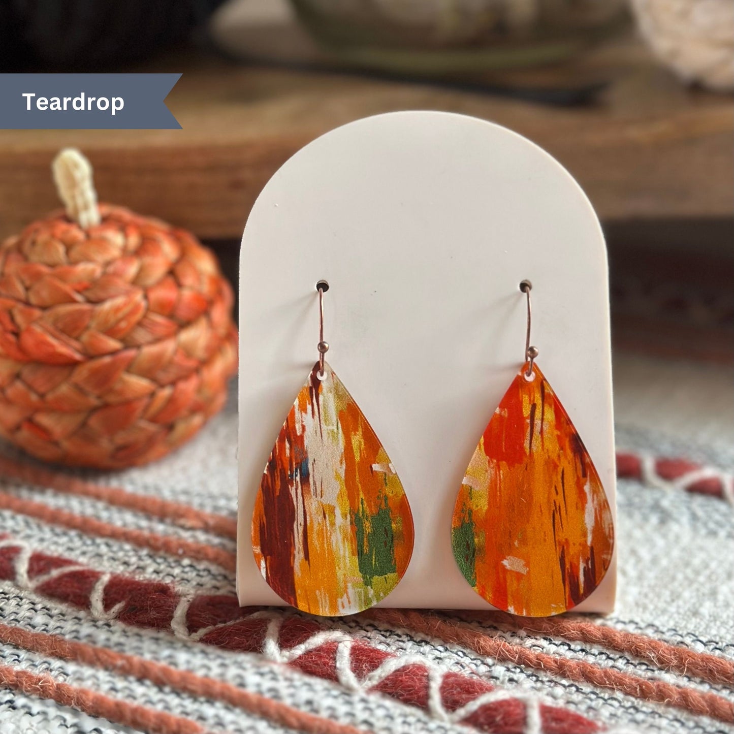 Fall Earrings, Autumn Earrings, Fall Leaves, Fall Colors, Fall Jewelry, Abstract Earrings, Leaves, Changing Seasons, Fall Foliage