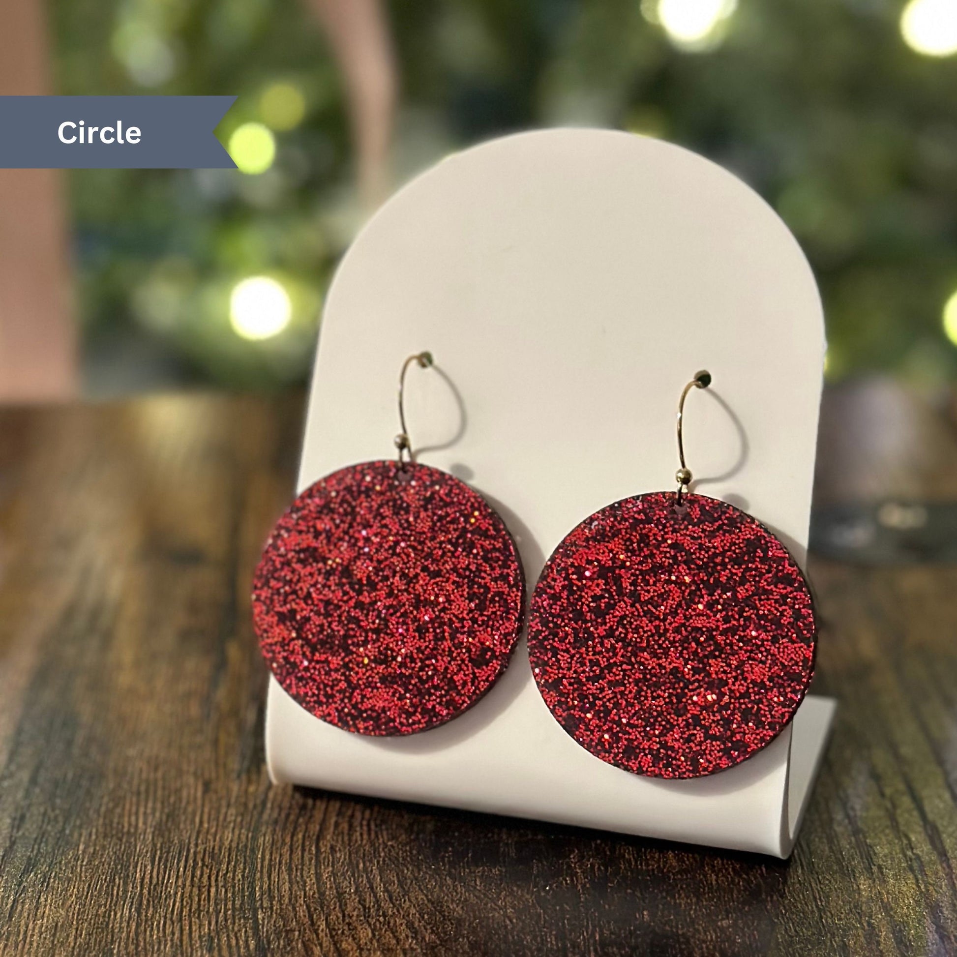 Dangle Earrings, Glitter Earrings, Red Glitter, Sparkly, Dangle Christmas, Valentines Earrings, Classy Earrings, Chunky Glitter