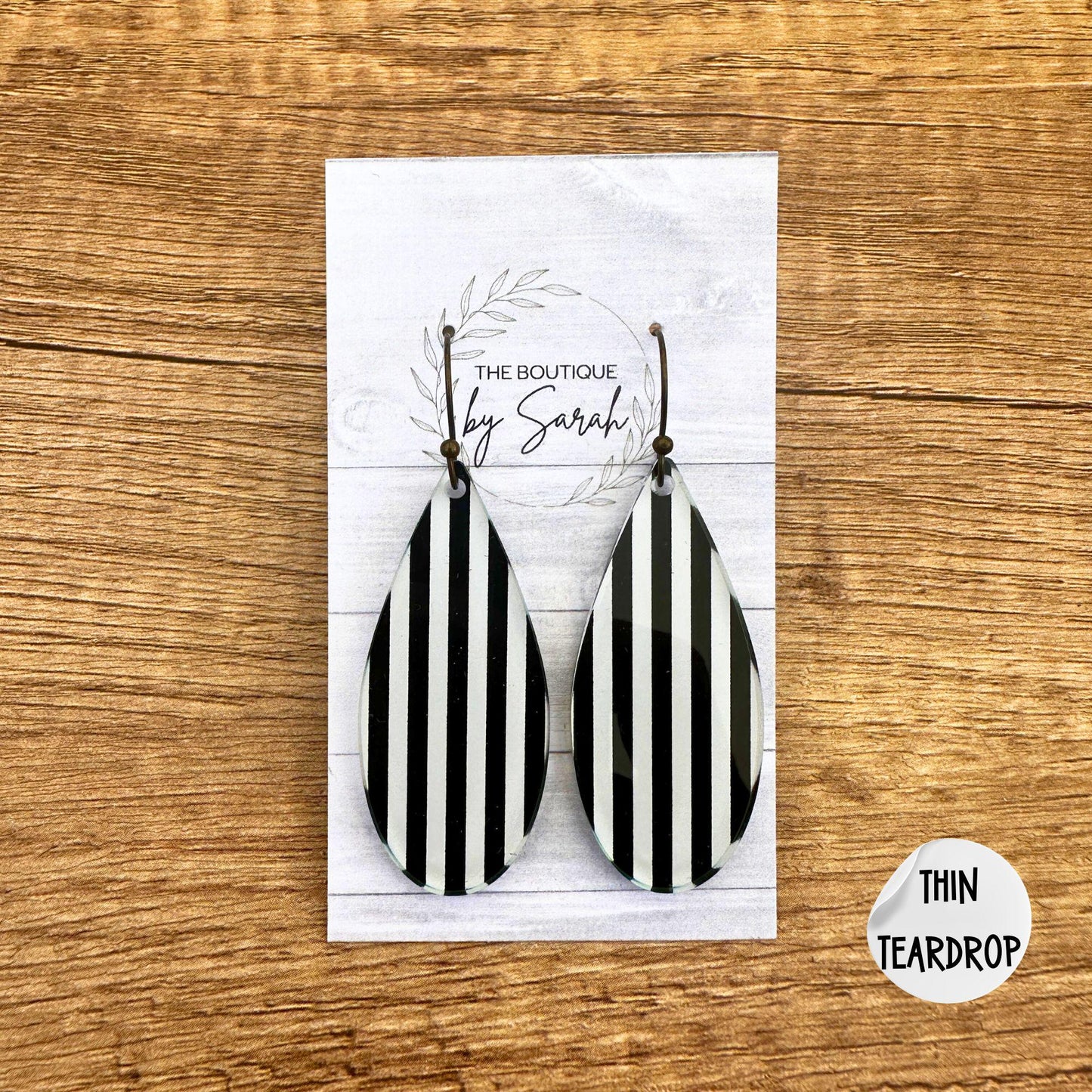 Black and White, Striped Earrings, Halloween Dangle Earrings, Spooky Stripes, Gothic Jewelry, Statement Earrings, Stripes, Halloween Gift