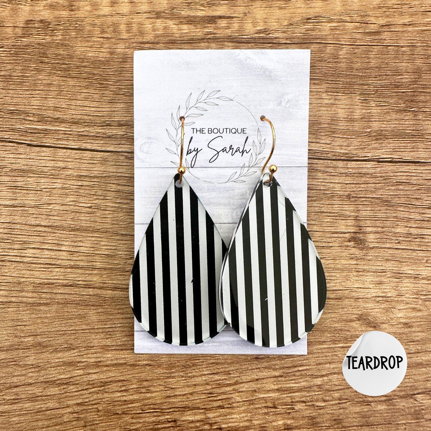 Black and White, Striped Earrings, Halloween Dangle Earrings, Spooky Stripes, Gothic Jewelry, Statement Earrings, Stripes, Halloween Gift