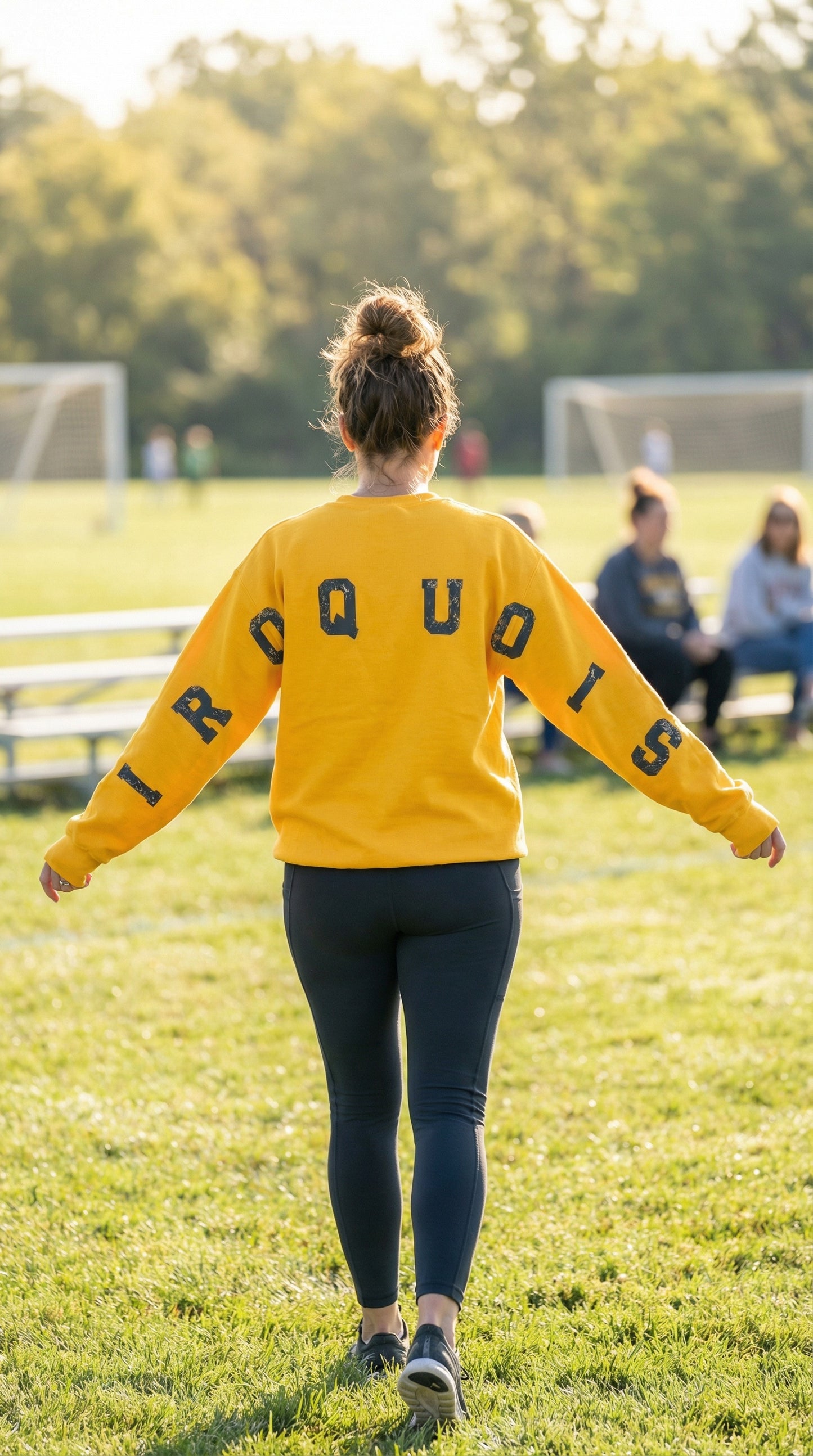 Custom Varsity Back Letter Sweatshirt, Personalized Gildan 18000 Crewneck, School Spirit Sweatshirt, Custom Team Crewneck